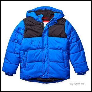 Heavyweight Hooded Puffer Jacket Oversized Fit Water-Resistant Kids Winter Coat